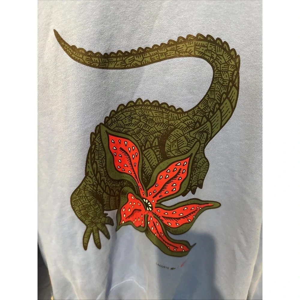 Lacoste Netflix Stranger Things Crewneck RARE Sweatshirt L-5